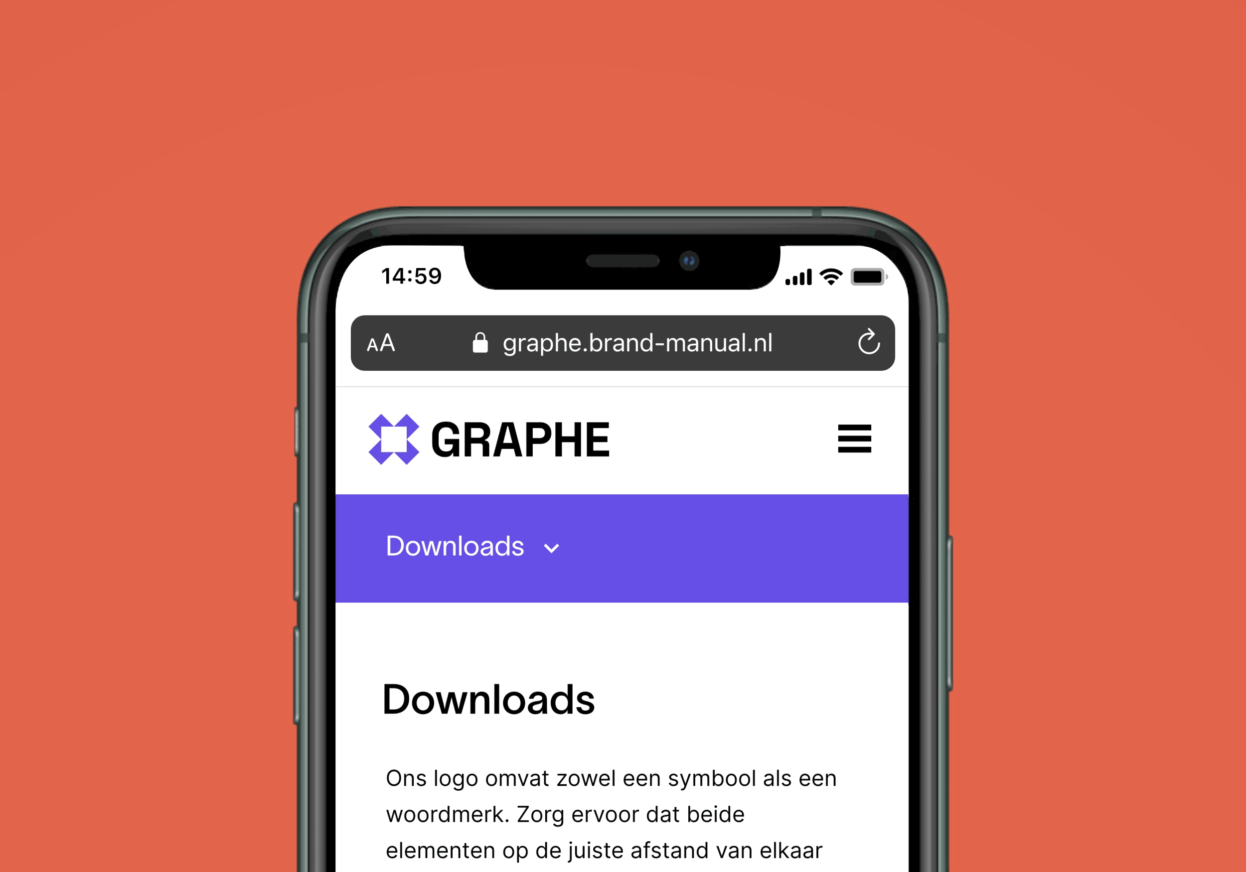 Hamburger Menu Voorbeeld